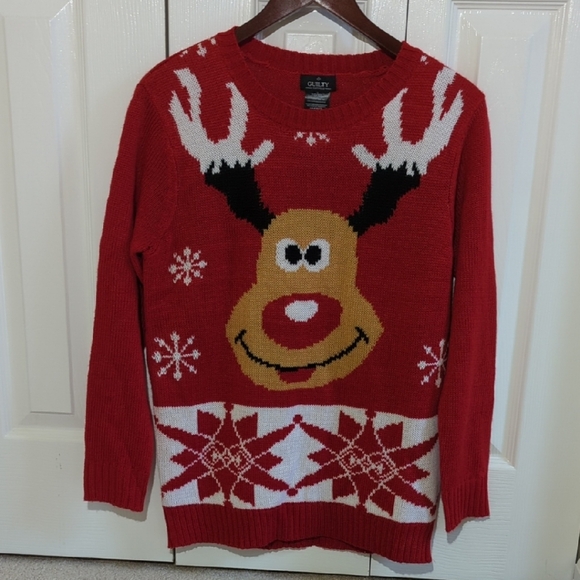 Sweaters - Reindeer Christmas Holiday Sweater